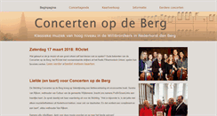 Desktop Screenshot of concertenopdeberg.nl